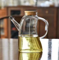 5Pcs Kitchen Large Capacity Household Glass Oil Bottle