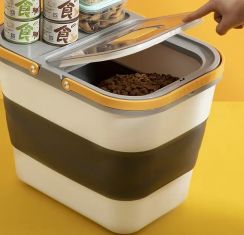 3Pcs Large Capacity Food Storage Bin with Handle