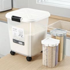 3Pcs Wheeled Food Storage Box