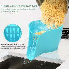 10Pcs Silicone Washing Drain Basket for Vegetable Fruit