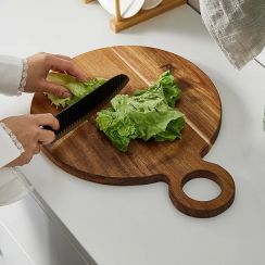 4Pcs Round Chopping Board with Handle