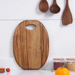 5Pcs Oval Wooden Cutting Board